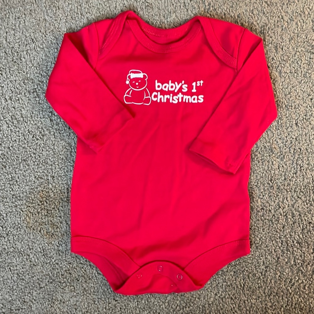 Red Baby’s 1st Christmas Onesie🎄NWOT